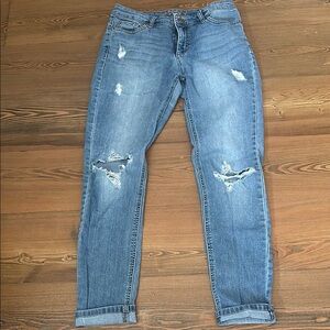 Distressed Blue Jeans for Women